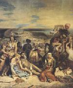 Scenes of the Massacres of Scio;Greek Families Awaiting Death or Slavery (mk05) Eugene Delacroix